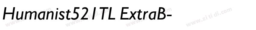 Humanist521TL ExtraB字体转换